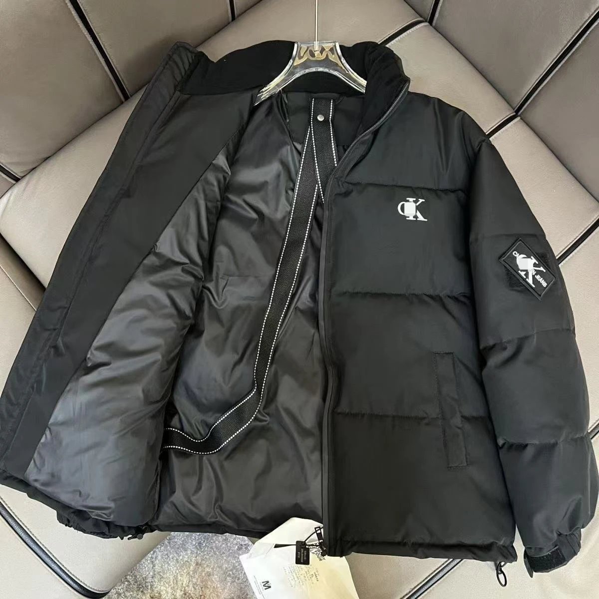 Calvin Klein Jeans Reversible Puffer Jacket Off-White / Black Down Jacket - 5