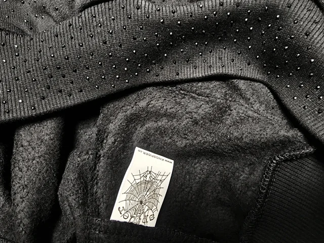 Unbranded Hoodies & Sweatshirts Rhinestone Lettering Pullover Hoodie product detail image 9