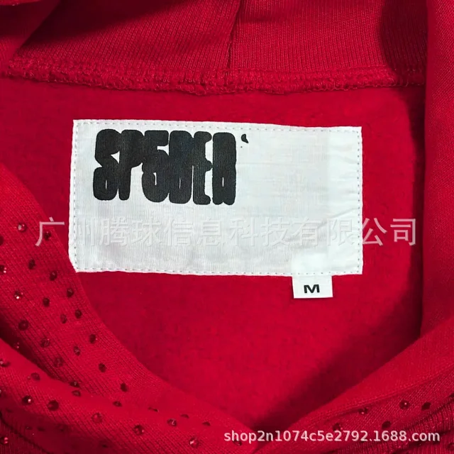 Unbranded Hoodies & Sweatshirts Rhinestone Lettering Pullover Hoodie product detail image 17