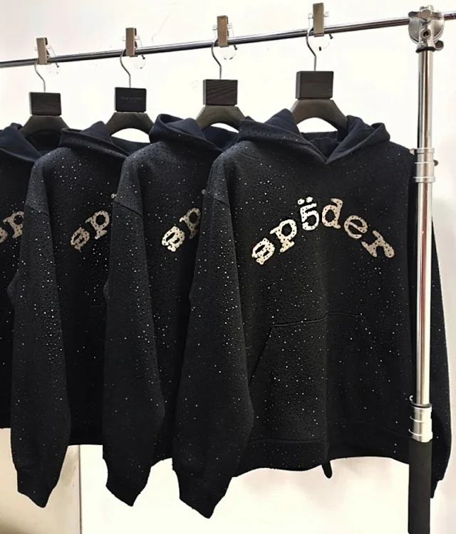 Unbranded Hoodies & Sweatshirts Rhinestone Lettering Pullover Hoodie product detail image 1