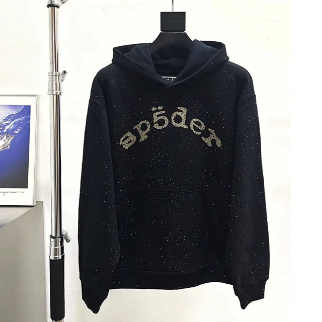 Unbranded Hoodies & Sweatshirts Rhinestone Lettering Pullover Hoodie product detail image 4