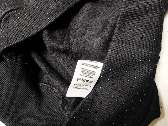 Unbranded Hoodies & Sweatshirts Rhinestone Lettering Pullover Hoodie product detail image 10