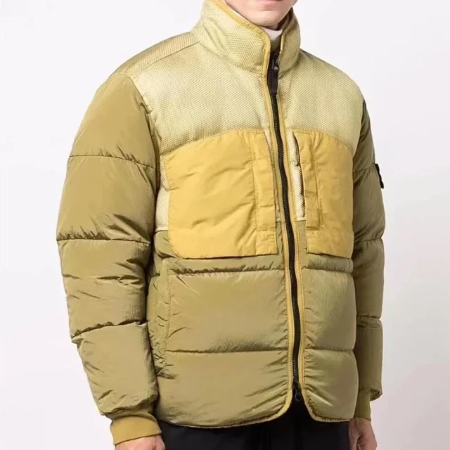 Unbranded Jackets Padded zip-up jacket with textured yoke, chest pockets, and sleeve badge product detail image 5