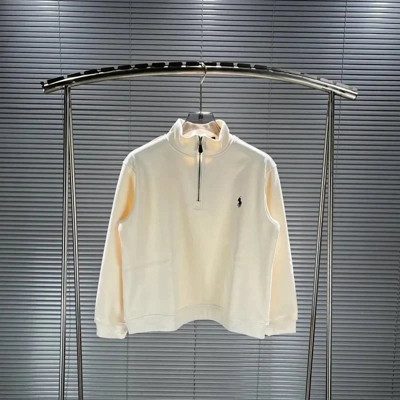 Unbranded Hoodies & Sweatshirts Embroidered Horse Motif Quarter-Zip Mock-Neck Sweatshirt — 7