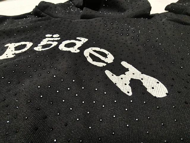 Unbranded Hoodies & Sweatshirts Rhinestone Lettering Pullover Hoodie product detail image 7