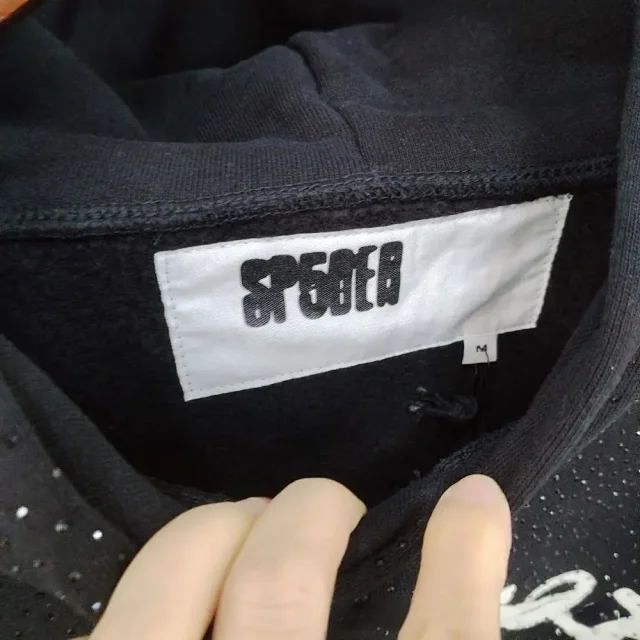 Unbranded Hoodies & Sweatshirts Rhinestone Lettering Pullover Hoodie product detail image 8