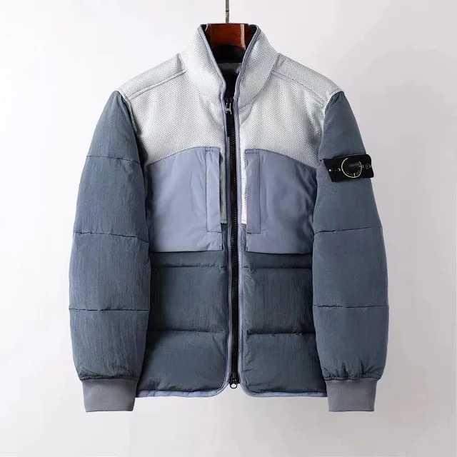 Unbranded Jackets Padded zip-up jacket with textured yoke, chest pockets, and sleeve badge product detail image 6