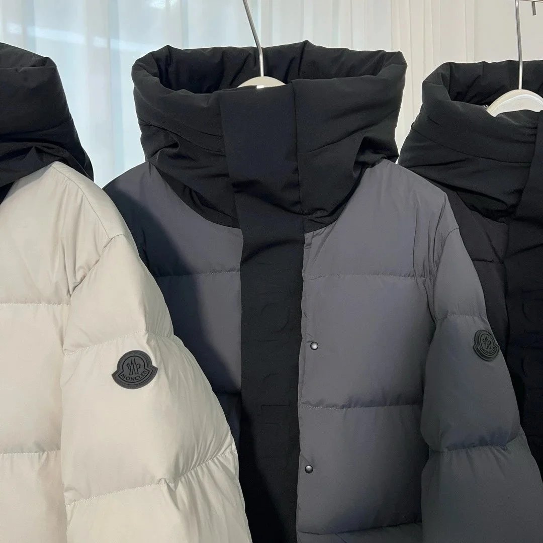 Saint Laurent Monogram-Embroidered Puffer Jacket Off-White - 5