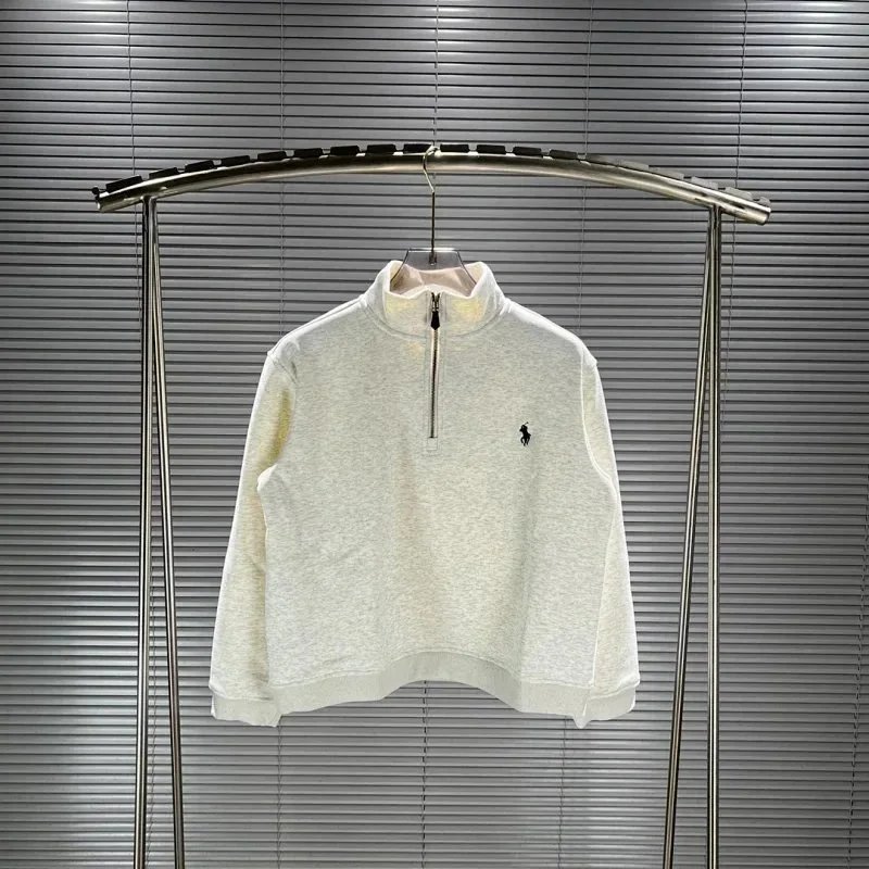 Unbranded Hoodies & Sweatshirts Embroidered Horse Motif Quarter-Zip Mock-Neck Sweatshirt image 7