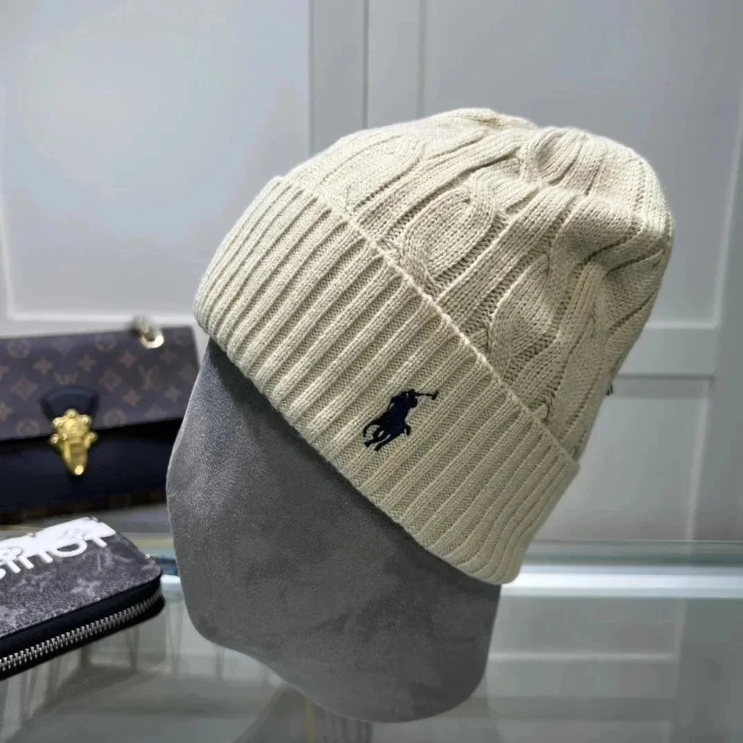 Polo Ralph Lauren Hats Rib-knit cuff beanie with embroidered player — 14