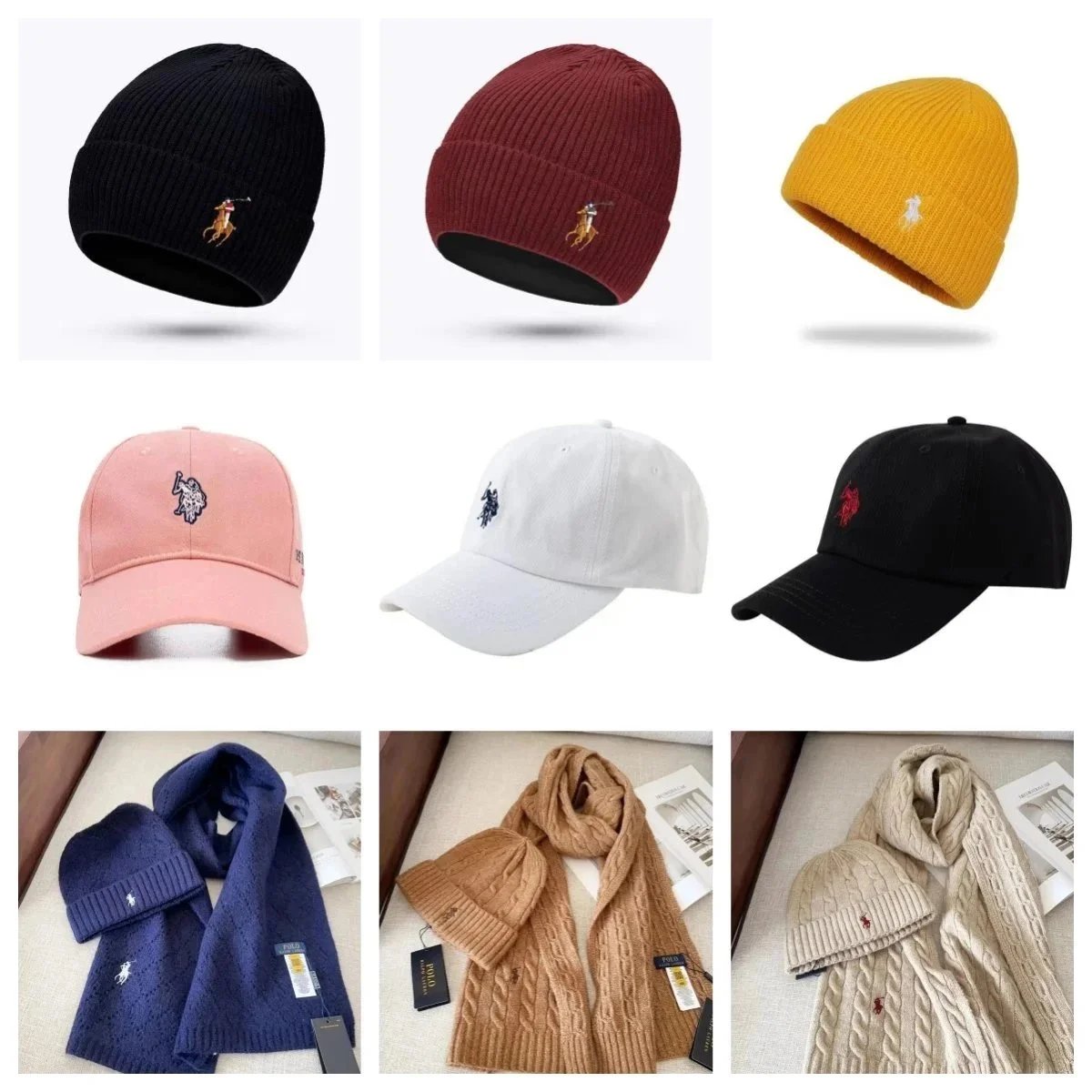 Polo Ralph Lauren Hats Rib-knit cuff beanie with embroidered player product image
