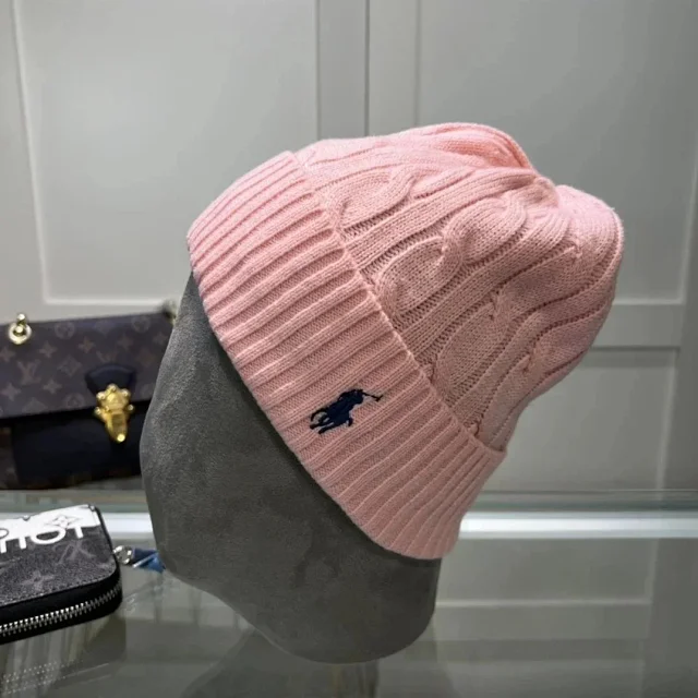 Polo Ralph Lauren Hats Rib-knit cuff beanie with embroidered player product detail image 7