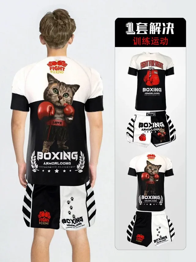 Venum Boxing shorts and short-sleeve compression shirts product detail image 25