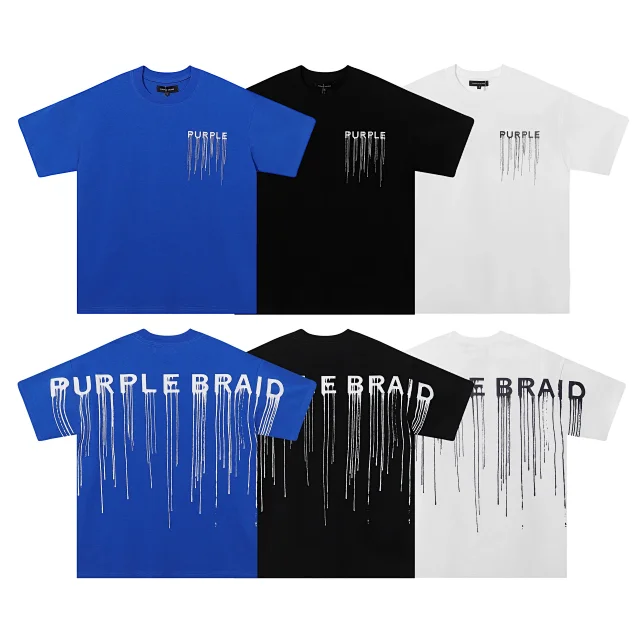 Purple Brand T-Shirts Graphic Print Crewneck T-Shirt product detail image 19