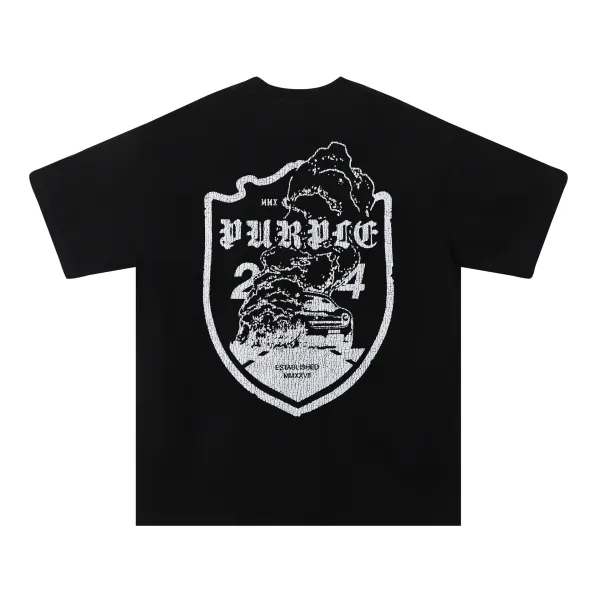 Purple Brand Purple Graphic Print White T-Shirt - 29