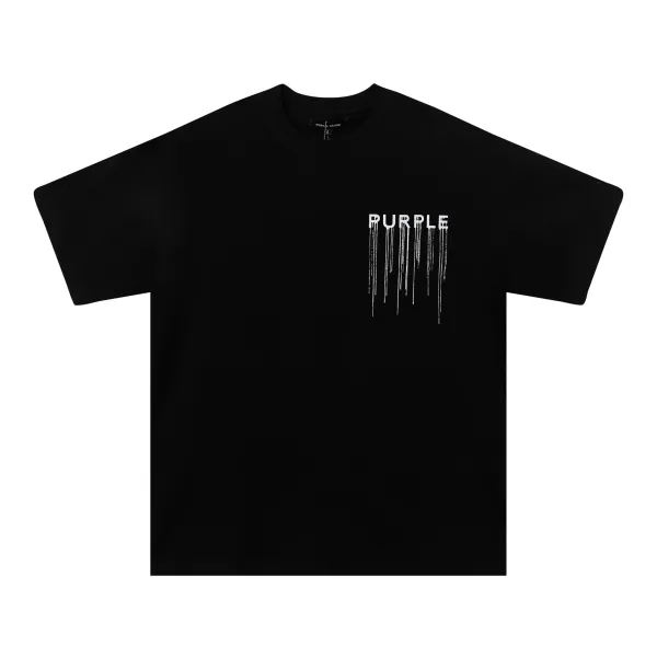 Purple Brand Purple Graphic Print White T-Shirt - 25
