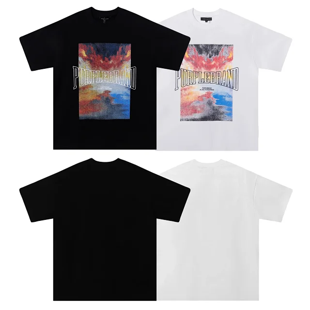 Purple Brand T-Shirts Graphic Print Crewneck T-Shirt product detail image 17