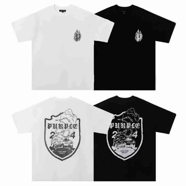 Purple Brand T-Shirts Graphic Print Crewneck T-Shirt product detail image 26