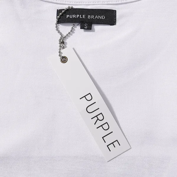 Purple Brand Purple Graphic Print White T-Shirt - 44