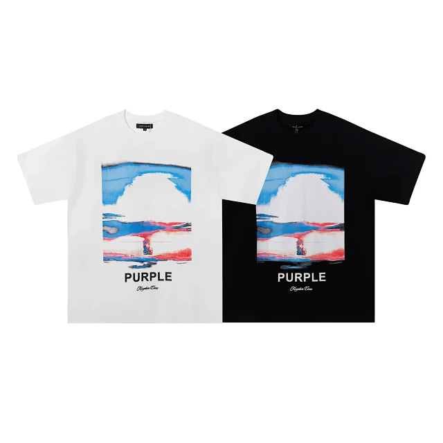 Purple Brand T-Shirts Graphic Print Crewneck T-Shirt product detail image 37