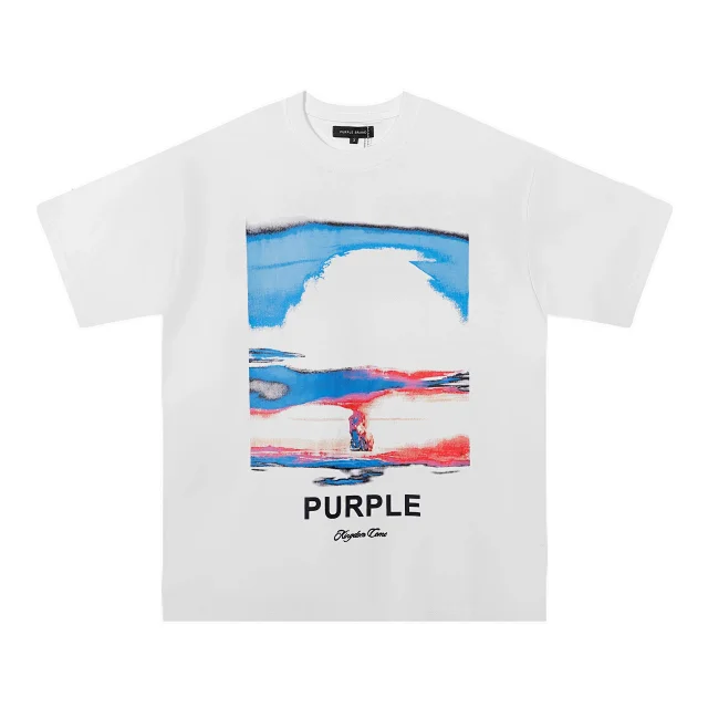 Purple Brand T-Shirts Graphic Print Crewneck T-Shirt product detail image 38