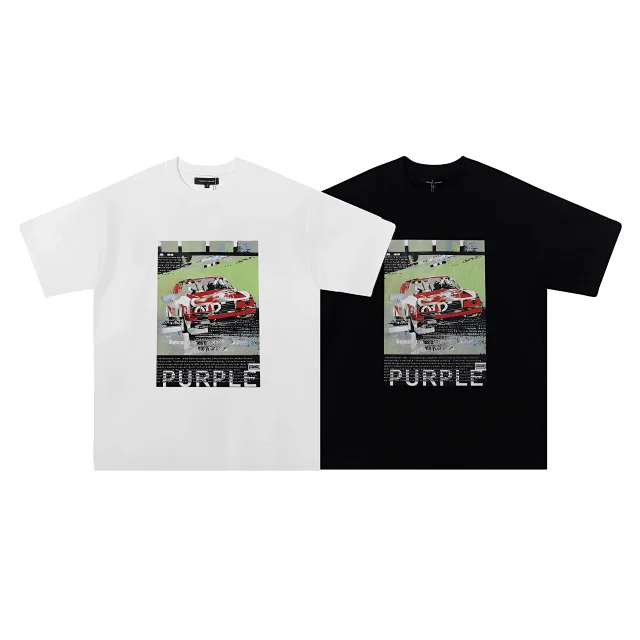 Purple Brand T-Shirts Graphic Print Crewneck T-Shirt product detail image 33