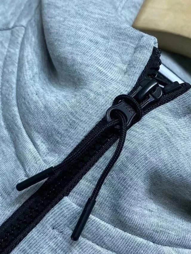 Nike Tech Fleece Windrunner Hoodie and Joggers Set Burgundy/Blue Tracksuit - 27