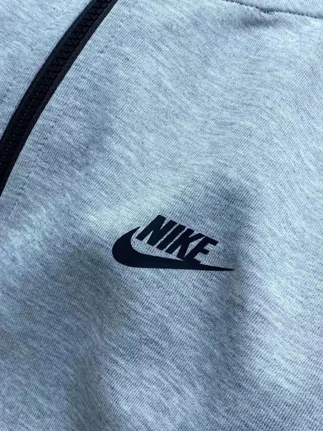 Nike Tech Fleece Windrunner Hoodie and Joggers Set Burgundy/Blue Tracksuit - 29