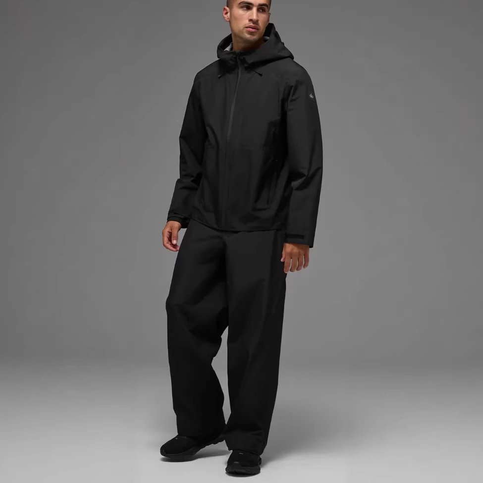 Spring and autumn new casual sports loose and comfortable versatile hooded jacket with pants for men
