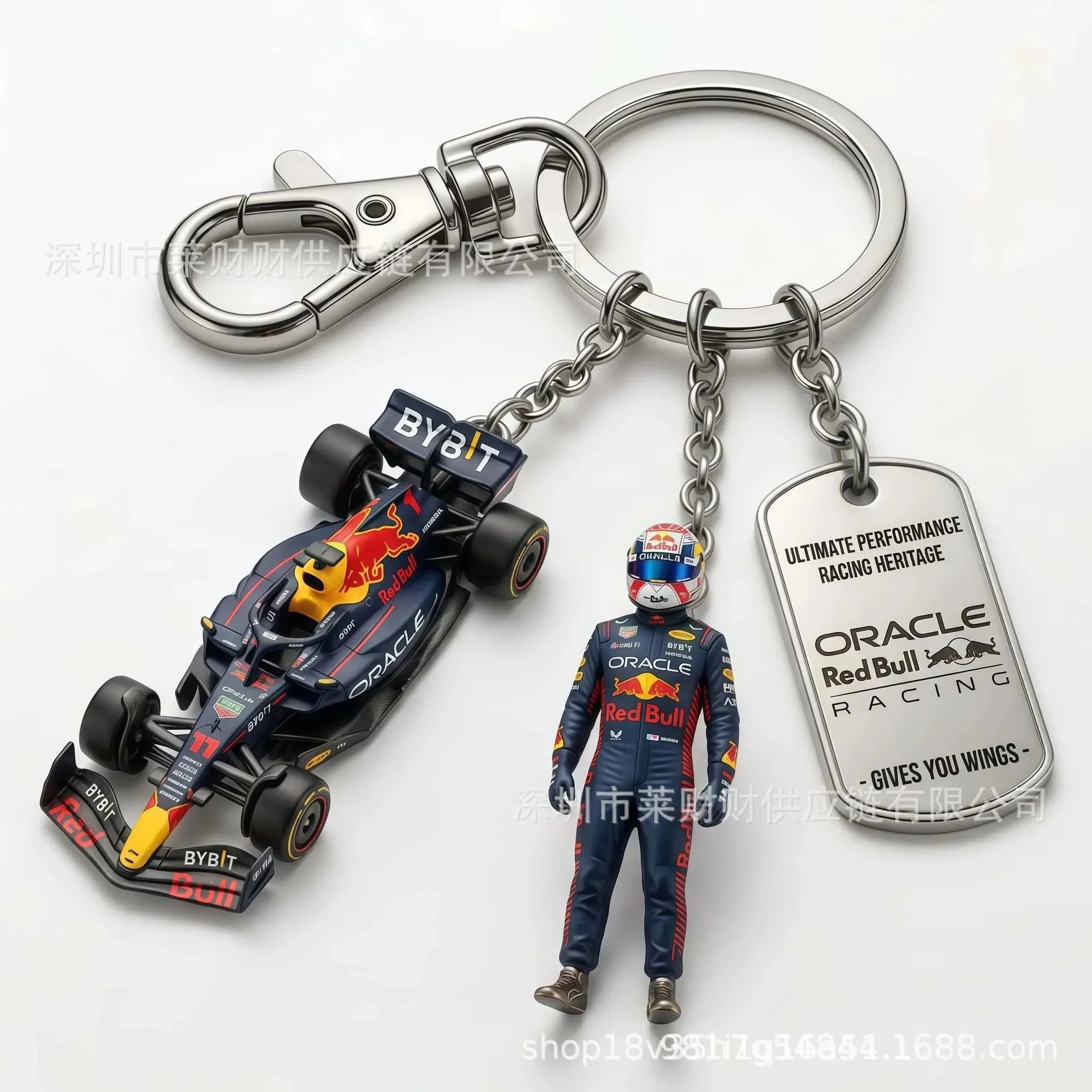 跨境Red Bull Racing F1 Collector’s Keychain红牛车队F1钥匙扣