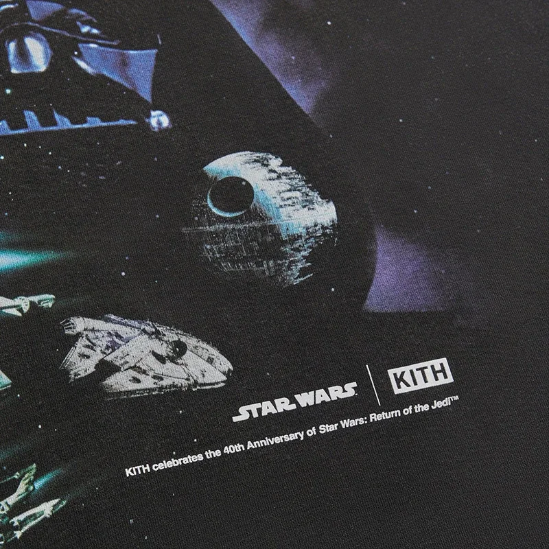 Kith Darth Vader Space Poster Darth Vader space poster retro t-shirt