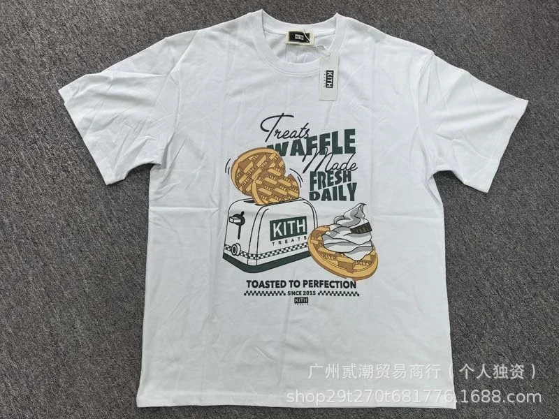KITH European and American trendy brand kitth new cartoon animation print casual loose sports short-sleeved T-shirt for men and women