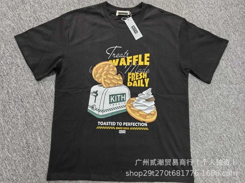 KITH European and American trendy brand kitth new cartoon animation print casual loose sports short-sleeved T-shirt for men and women