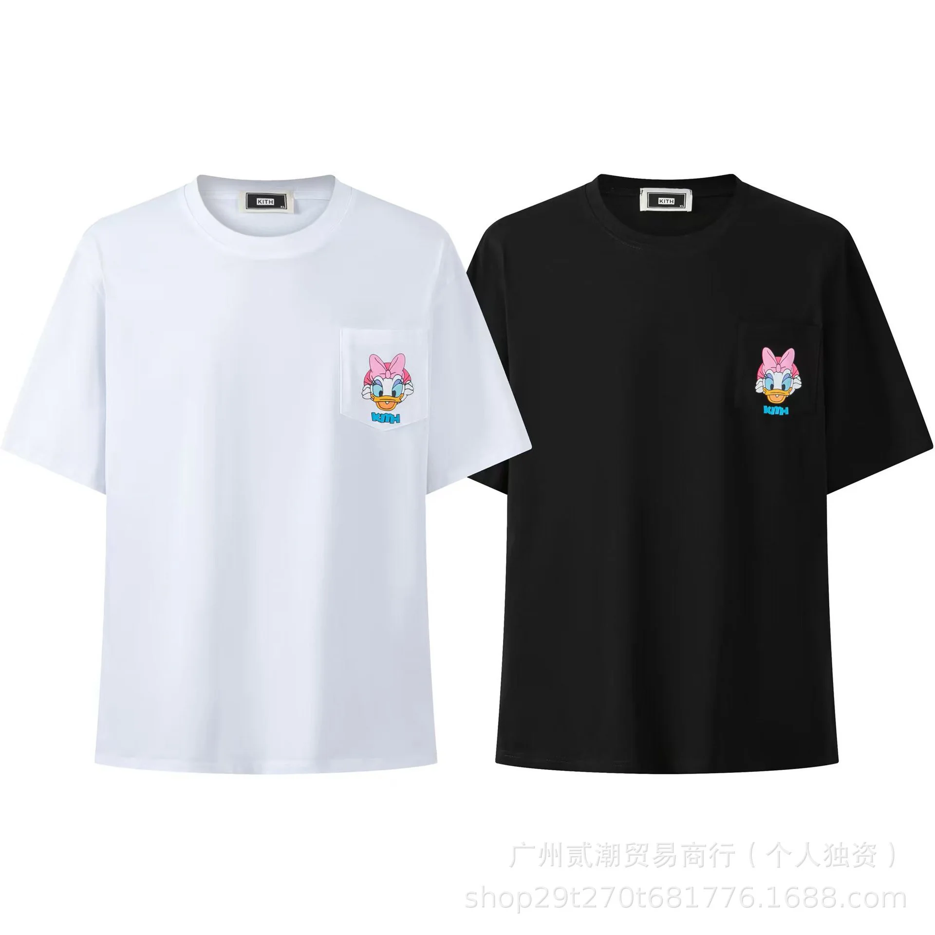 KITH European and American trendy brand kitth new cartoon animation print casual loose sports short-sleeved T-shirt for men and women