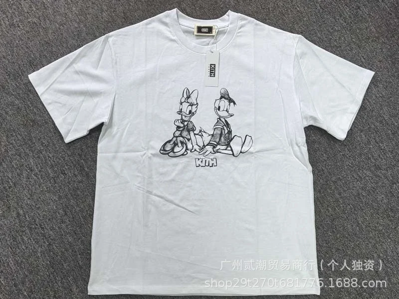 KITH European and American trendy brand kitth new cartoon animation print casual loose sports short-sleeved T-shirt for men and women