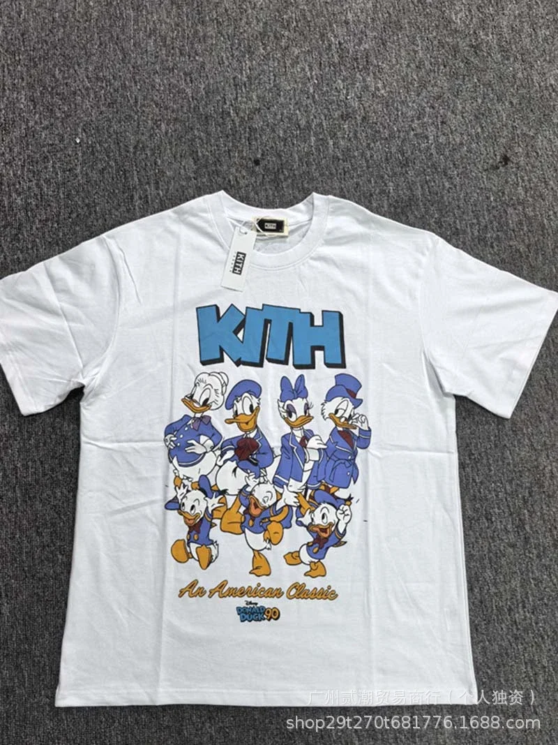 KITH European and American trendy brand kitth new cartoon animation print casual loose sports short-sleeved T-shirt for men and women