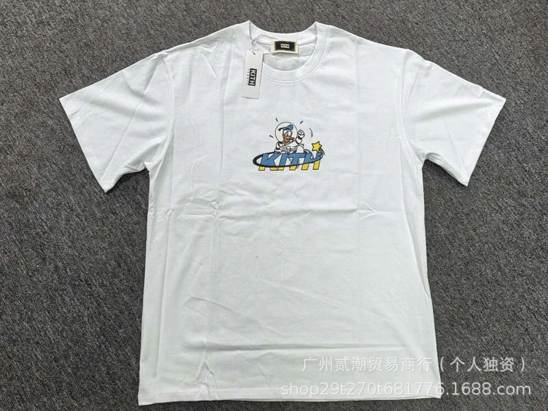 KITH European and American trendy brand kitth new cartoon animation print casual loose sports short-sleeved T-shirt for men and women