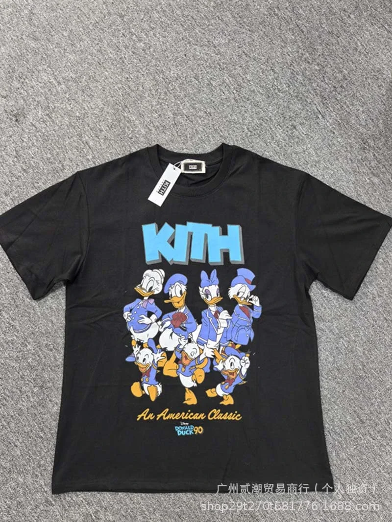KITH European and American trendy brand kitth new cartoon animation print casual loose sports short-sleeved T-shirt for men and women
