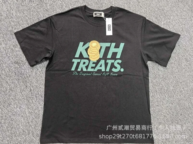KITH European and American trendy brand kitth new cartoon animation print casual loose sports short-sleeved T-shirt for men and women