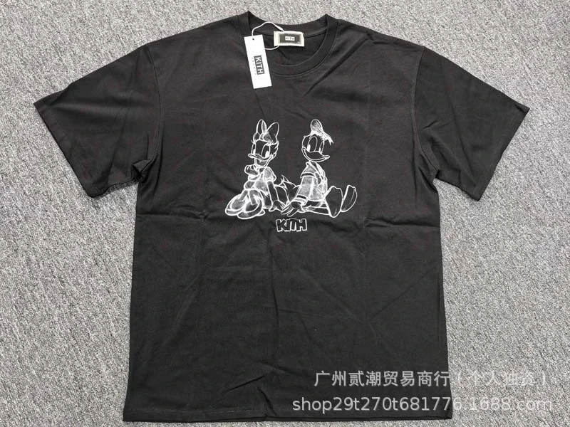 KITH European and American trendy brand kitth new cartoon animation print casual loose sports short-sleeved T-shirt for men and women