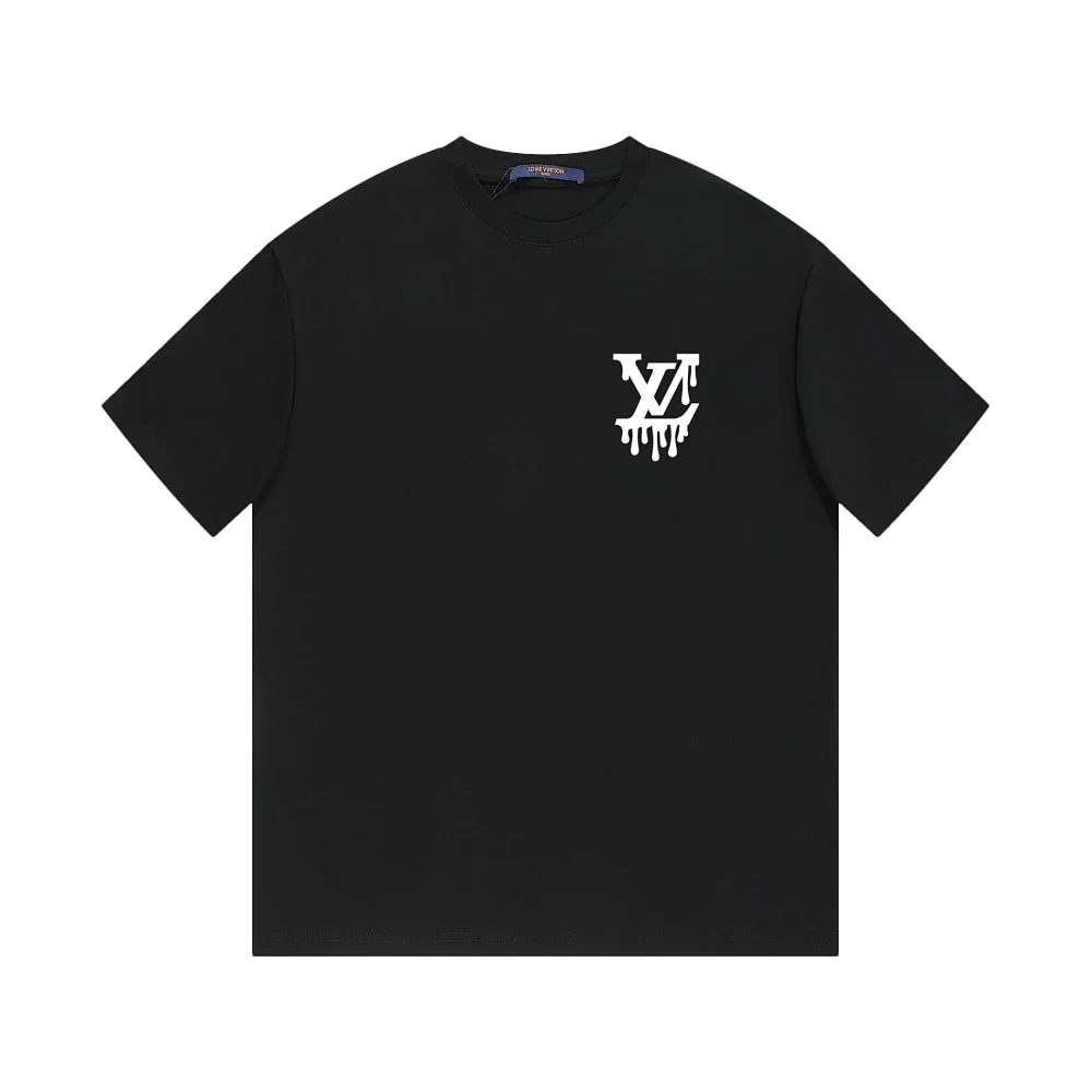 LV dripping melting logo short-sleeved T-shirt