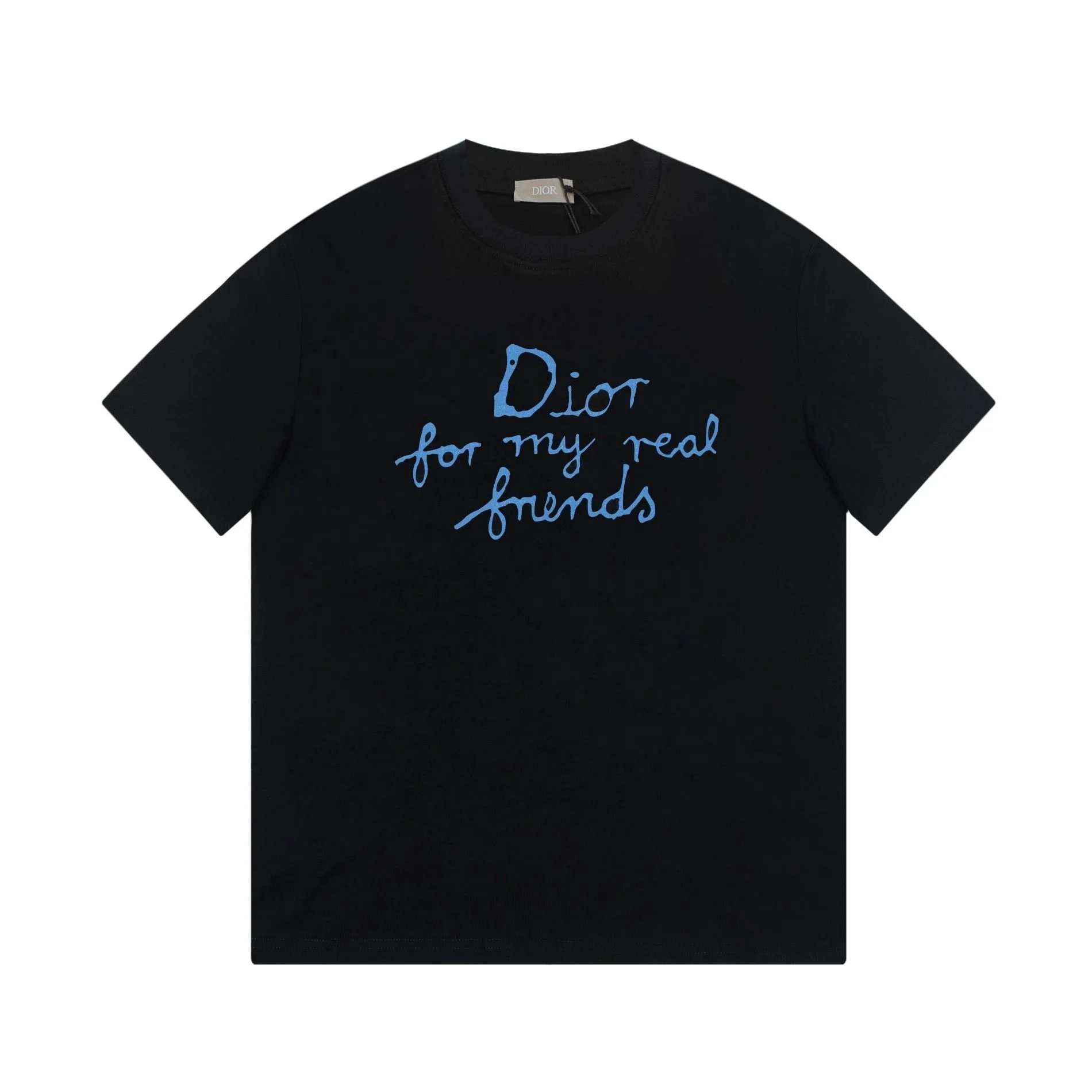 Dior handwritten graffiti slogan short-sleeved T-shirt - rep koszulki