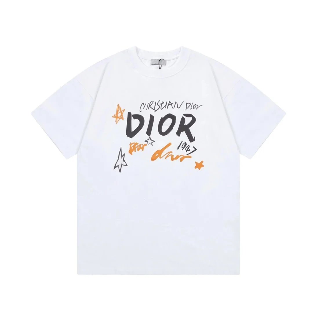 Dior Graffiti Star 1947 Commemorative Short-Sleeve T-Shirt - rep koszulki