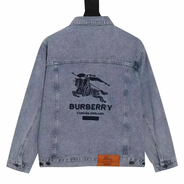 Burberry x Supreme Denim Jacket Light Wash Blue Denim-Jacket - 1