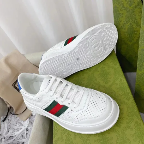 Gucci Rhyton White Perforated Sneakers - 15