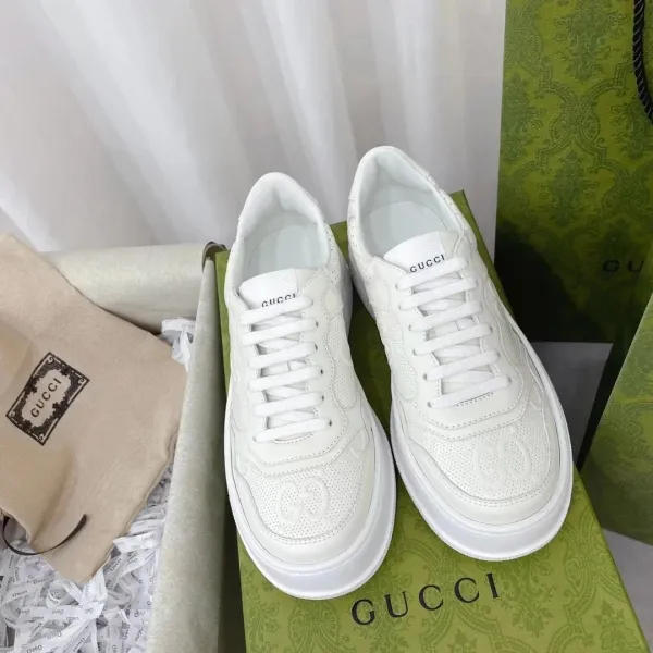 Gucci Rhyton White Perforated Sneakers - 14