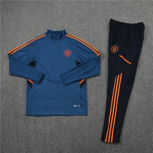 Manchester United x Adidas Training Tracksuit Black/Mint Green/Red - 15