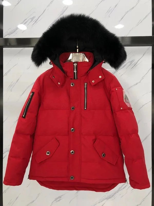 Unbranded Down Jackets Fur-Trim Hooded Bomber — 5