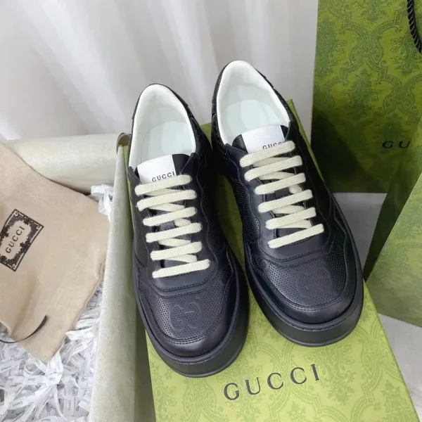 Gucci Rhyton White Perforated Sneakers - 17