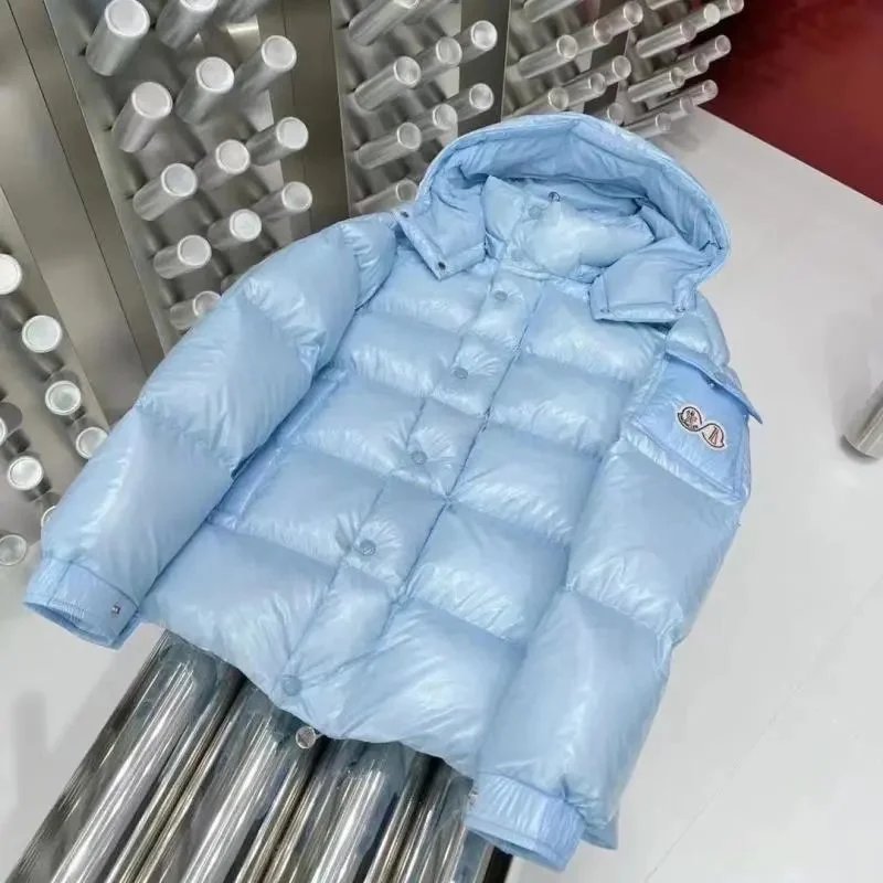 Moncler Down Jackets Hooded color-block puffer jacket — 11